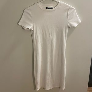 Zara white bodycon mini dress size S